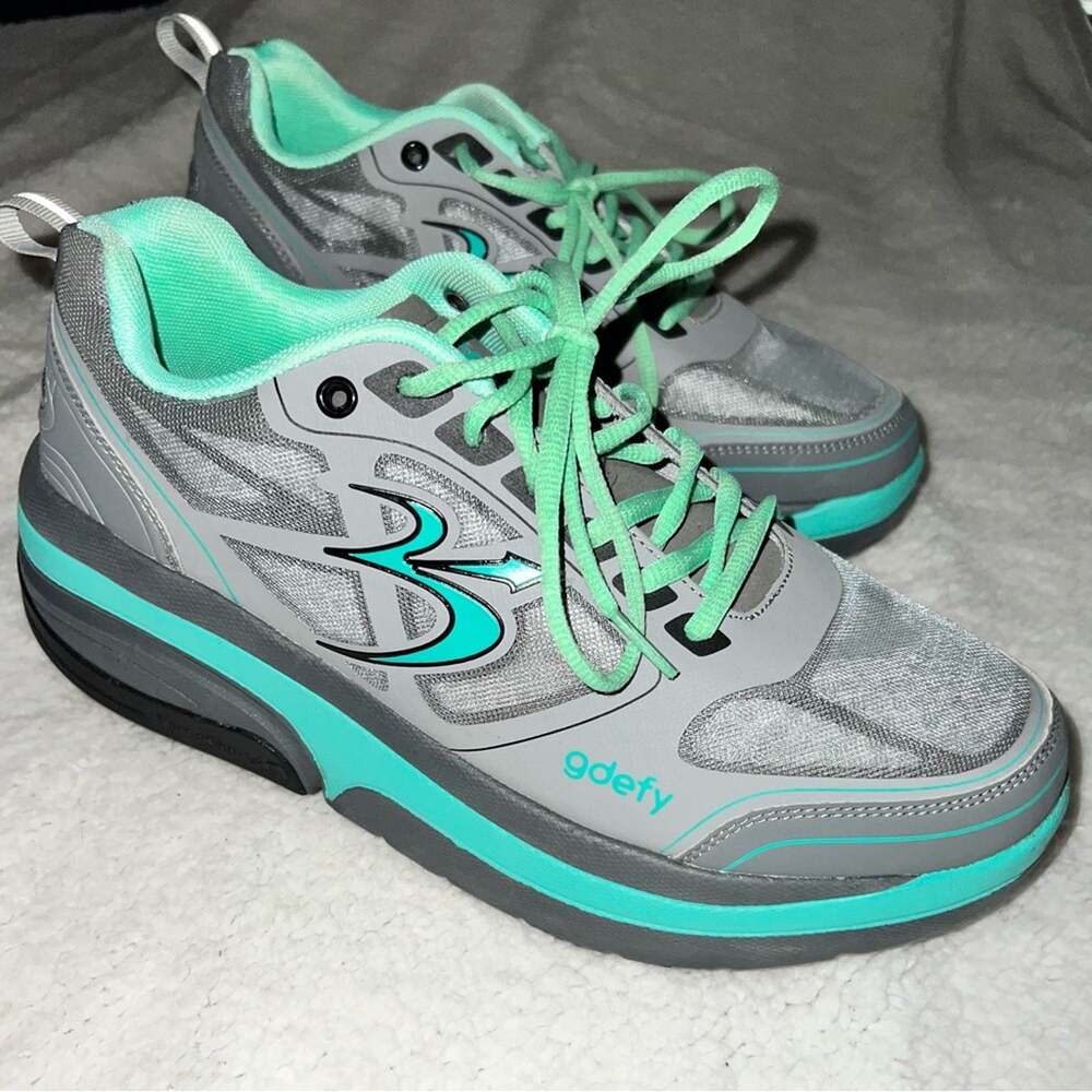 Gravity Defyer Gdefy Sneakers Shoes Gray Green Women's Size 10.5